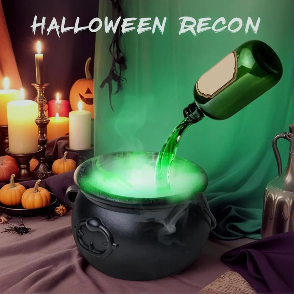 Halloween Black Wizard Bowl Magic Float Bottle And Diffuser Indoor Home Bar Magic Party Horror Ghost Props Halloween Decoration 