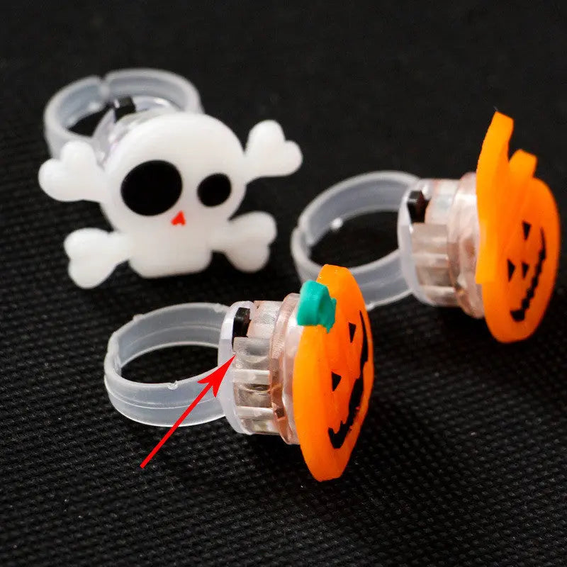 Halloween Decorations Halloween Glowing Brooch Ring 