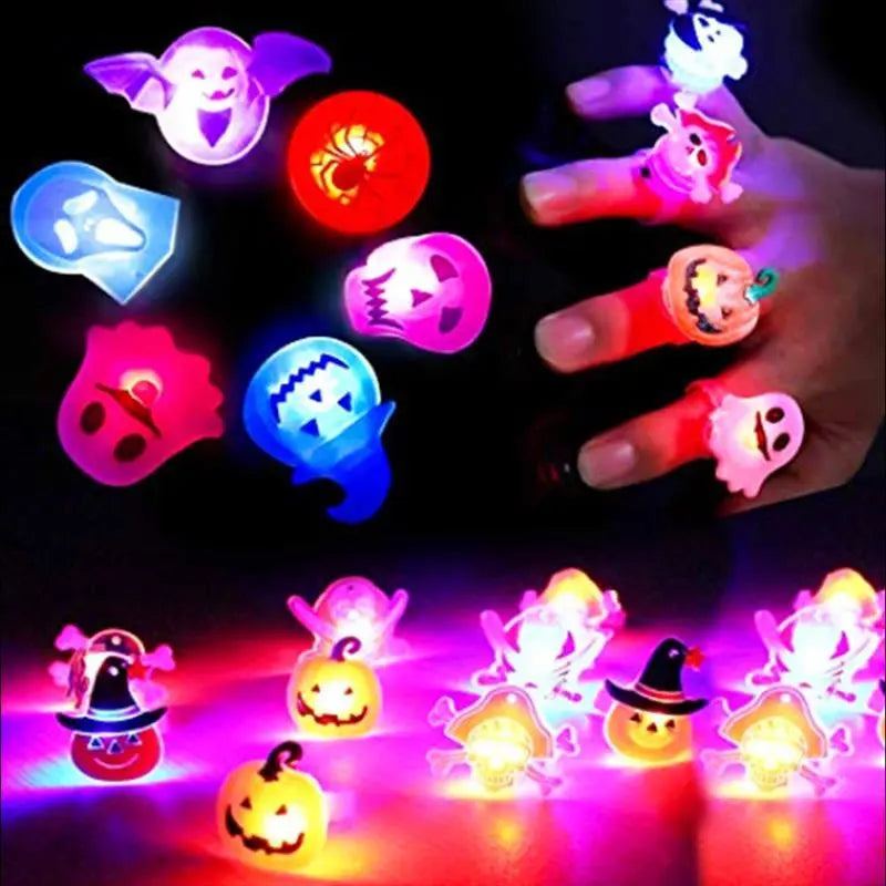 Halloween Decorations Halloween Glowing Brooch Ring 