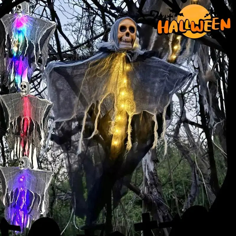 Halloween Decorations Horror Hanging Ghost Skull Skeleton Prop Perfect For Home Outdoor Yard Party Supplies Festival Decorations 