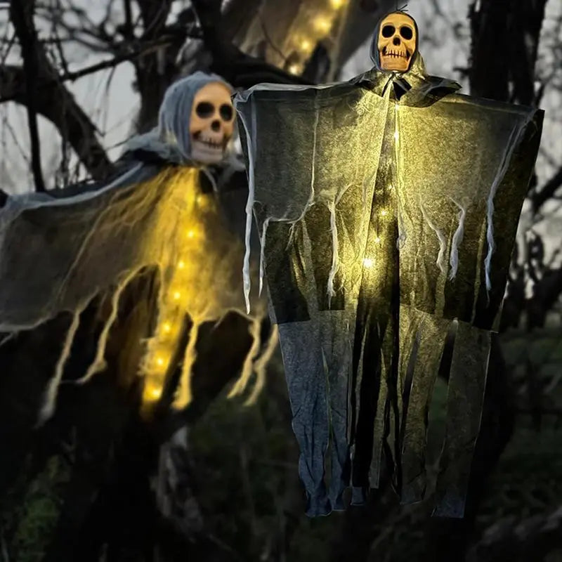 Halloween Decorations Horror Hanging Ghost Skull Skeleton Prop Perfect For Home Outdoor Yard Party Supplies Festival Decorations 