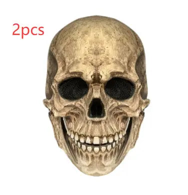 Halloween Movable Mouth Skull Mask Helmet Mouth Movable Skull Full Head Skull Mask 
