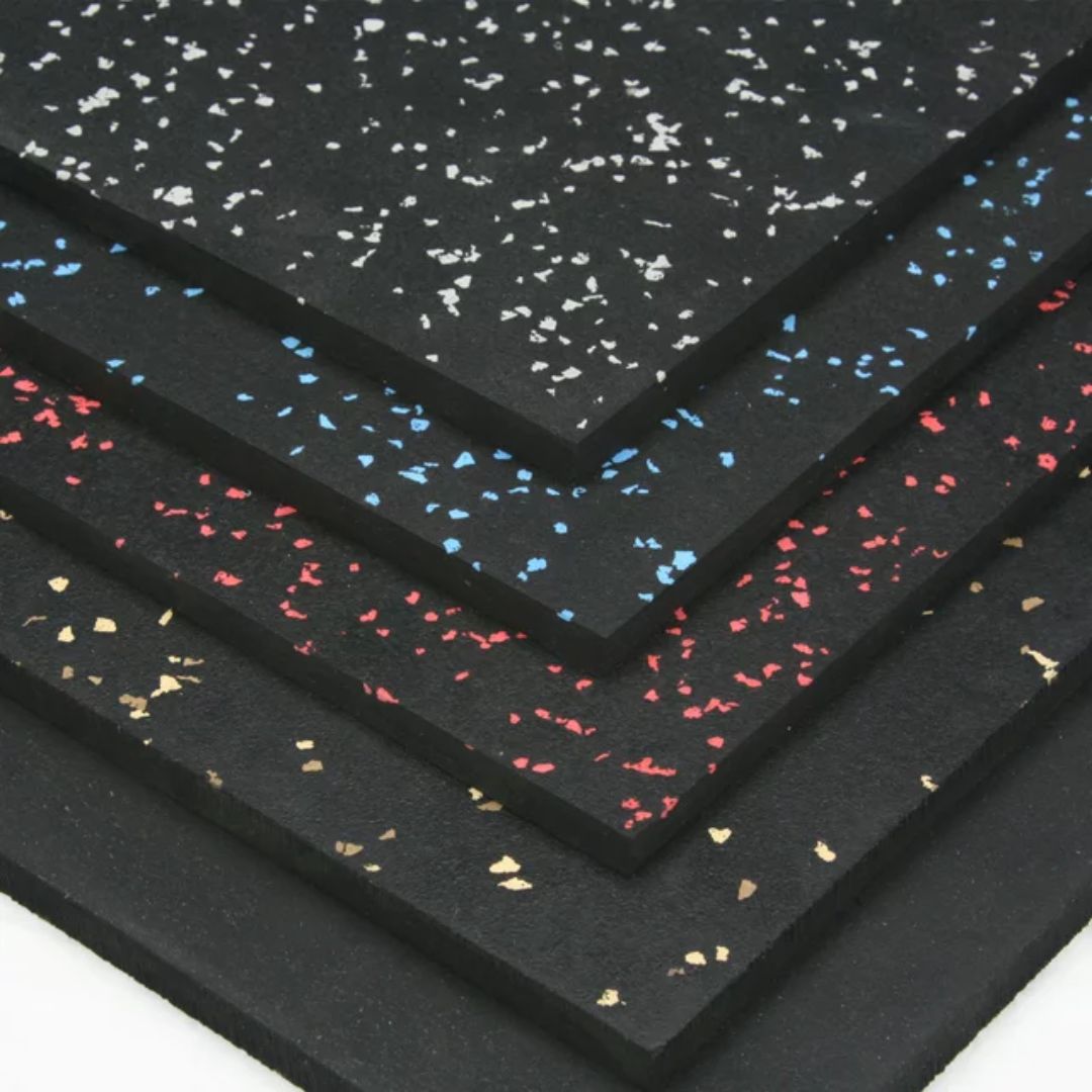 HAJEX Hard Floor Mats for Gym - Pack of 6 