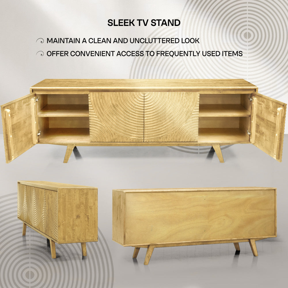 Harmony TV Stand with Storage for TVs up to 80" 