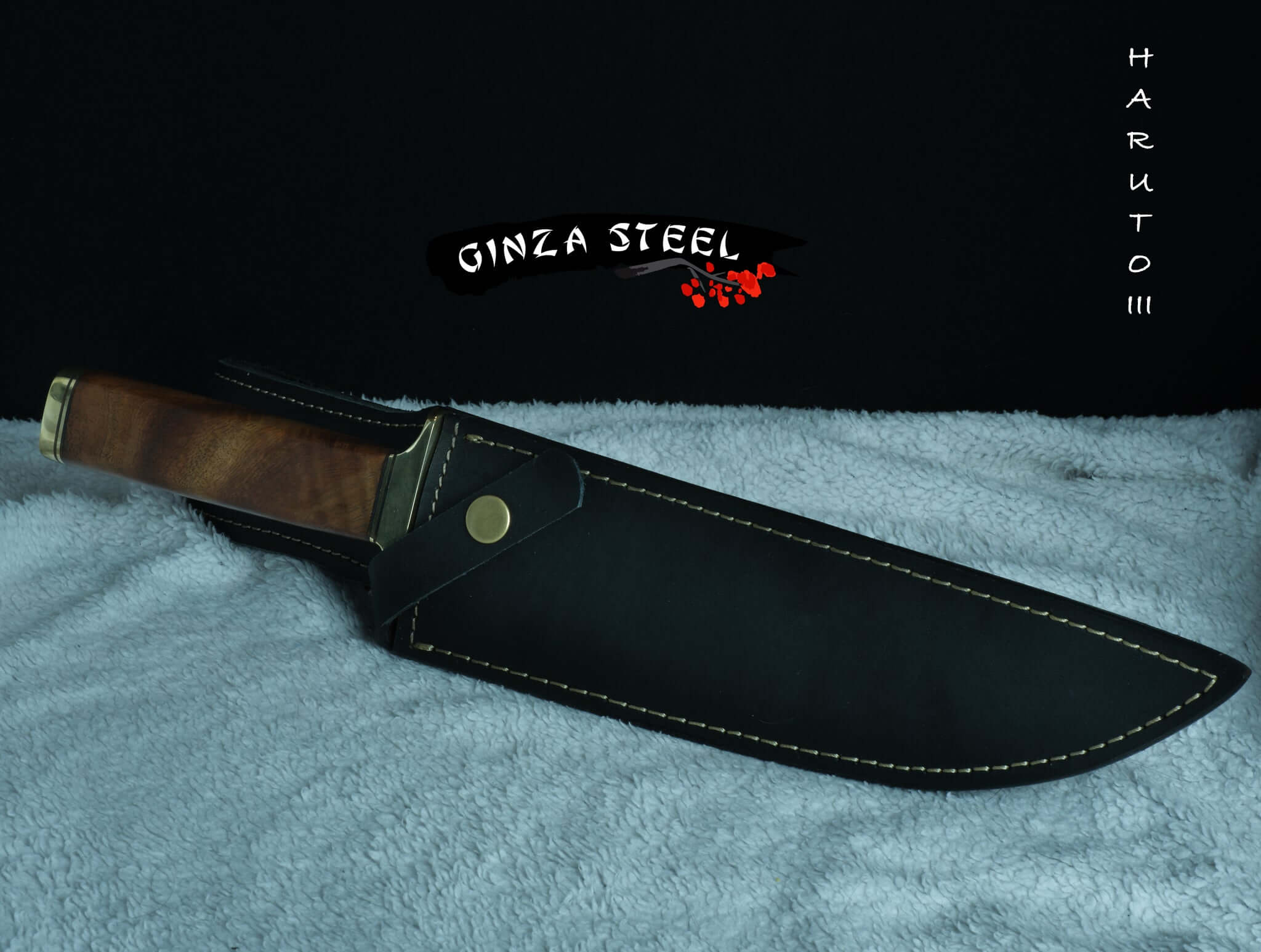 Haruto-III Bowie Knife 9 inch with Original leather sheath 