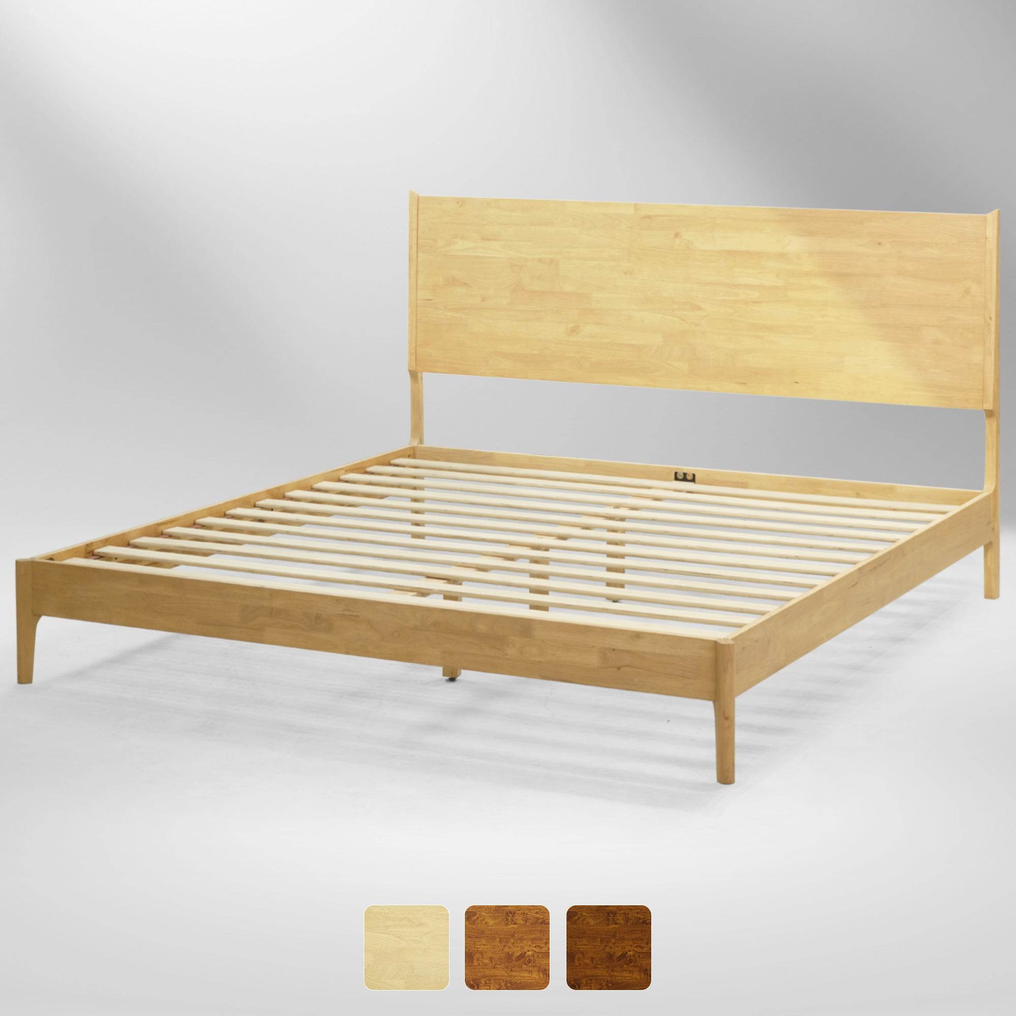 Haven Deluxe Wood Platform Bed Frame 