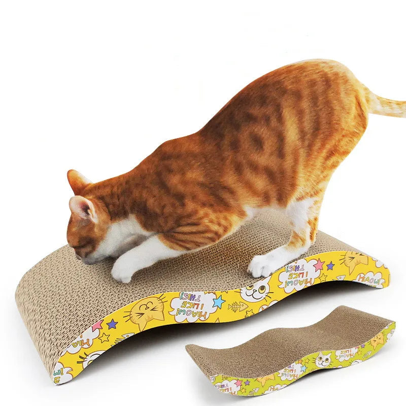 M-Shape Quality Corrugated Paper Cat Scratch Guards Pet Scratching Claw Scraper Cat Products Scratcher Pet Furniture+Free Catnip 