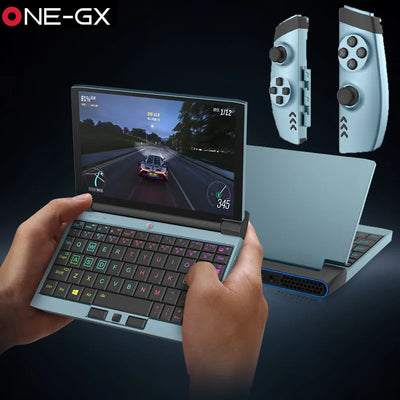 OneGX Mini Laptop PC - 7" Win11, Intel i3-1110G4, 16GB RAM, 512GB SSD, 1TB Storage, 4G SIM, WiFi Networking, Portable Pocket PC 