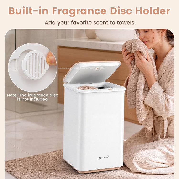 Heated Towel Warmer with 4 Heat Timer and Auto Shut-Off for Oversized Towels