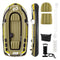 Heavy-Duty Inflatable Boat 4-Person Fishing Raft Set