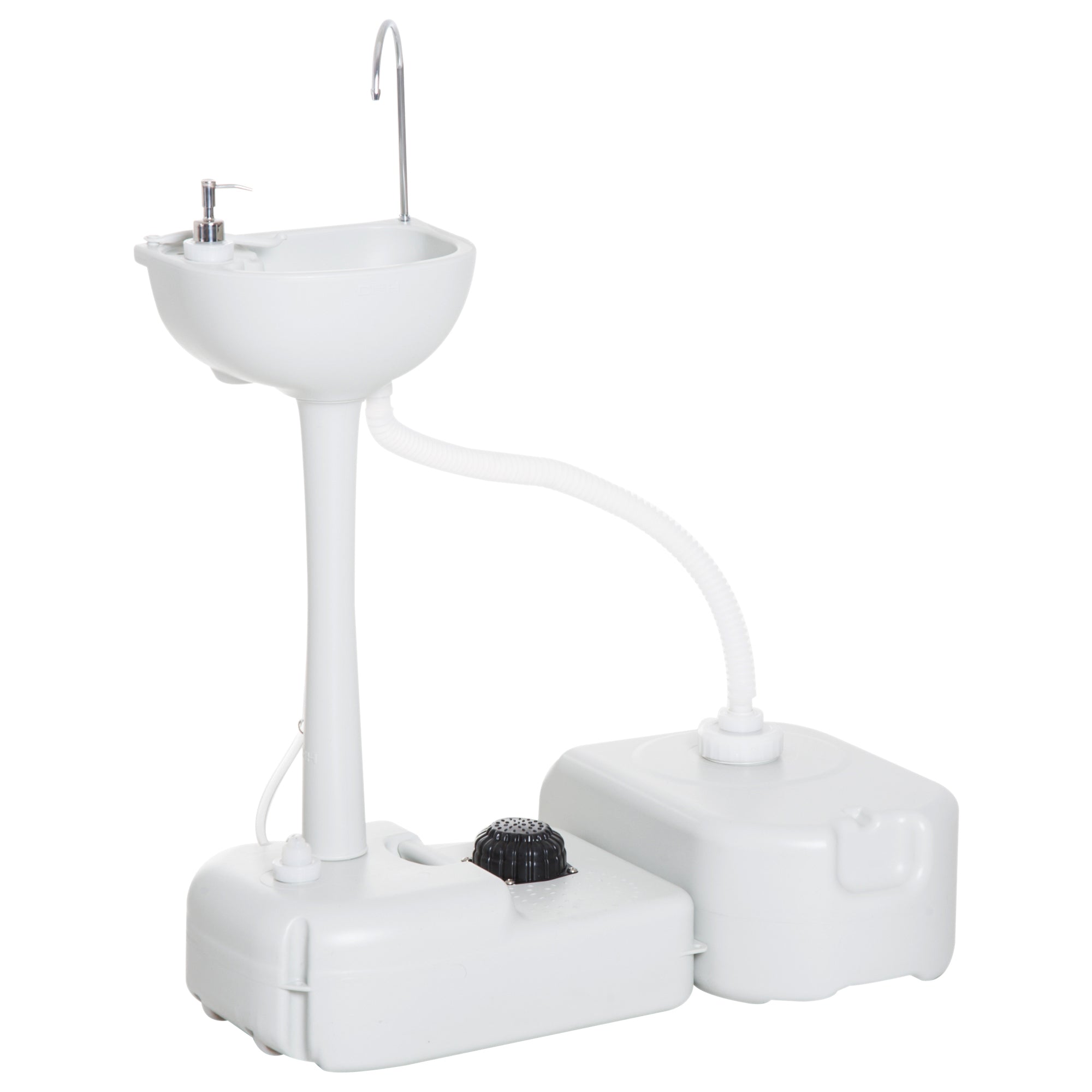 Outsunny Portable Camping Hand Wash Station Sink with 17L Fresh Water Tank 24L Waste Tank Soap Dispenser Outdoor 