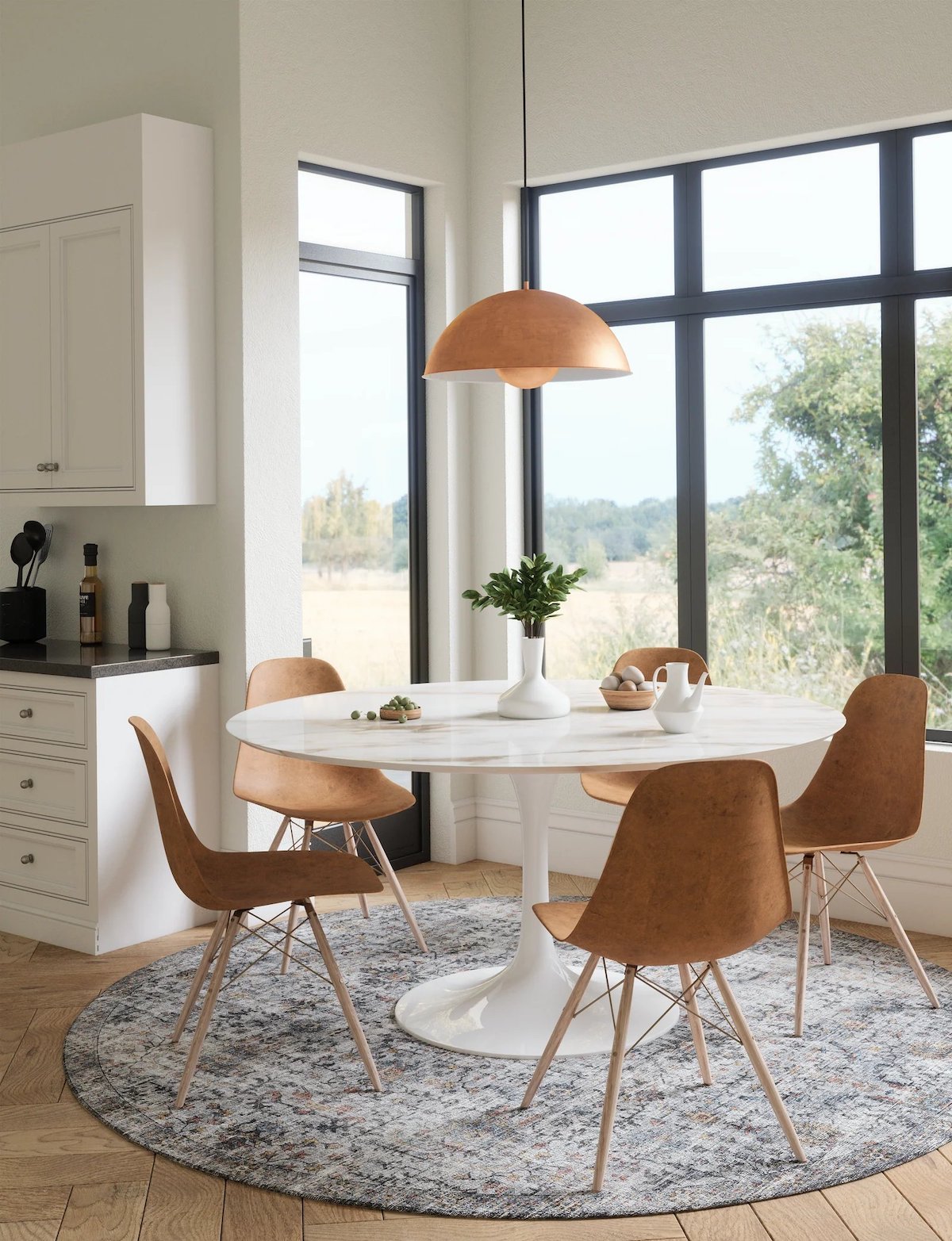 Hialeah Silver Pastel Blue Rug 