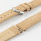 HIRSCH Osiris Calf Leather with Nubuck Effect Strap Beige 18mm Silver Buckle | 03433090-18-SB