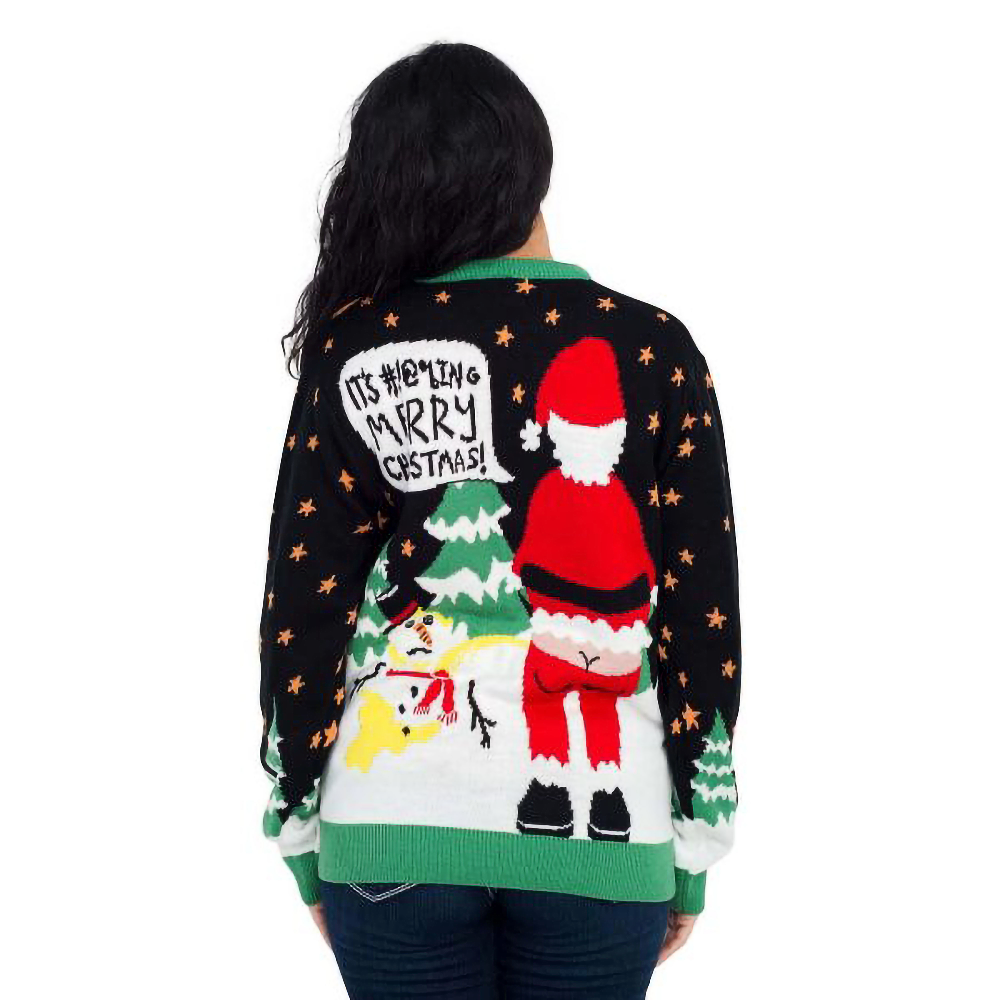 Ho Ho Ho It #!@%ING Merry  Sweater 