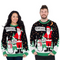 Couple Ho Ho Ho It Merry Sweater Humorous Christmas Knit Cozy Holiday Jumper Fun Adult Winter Wear