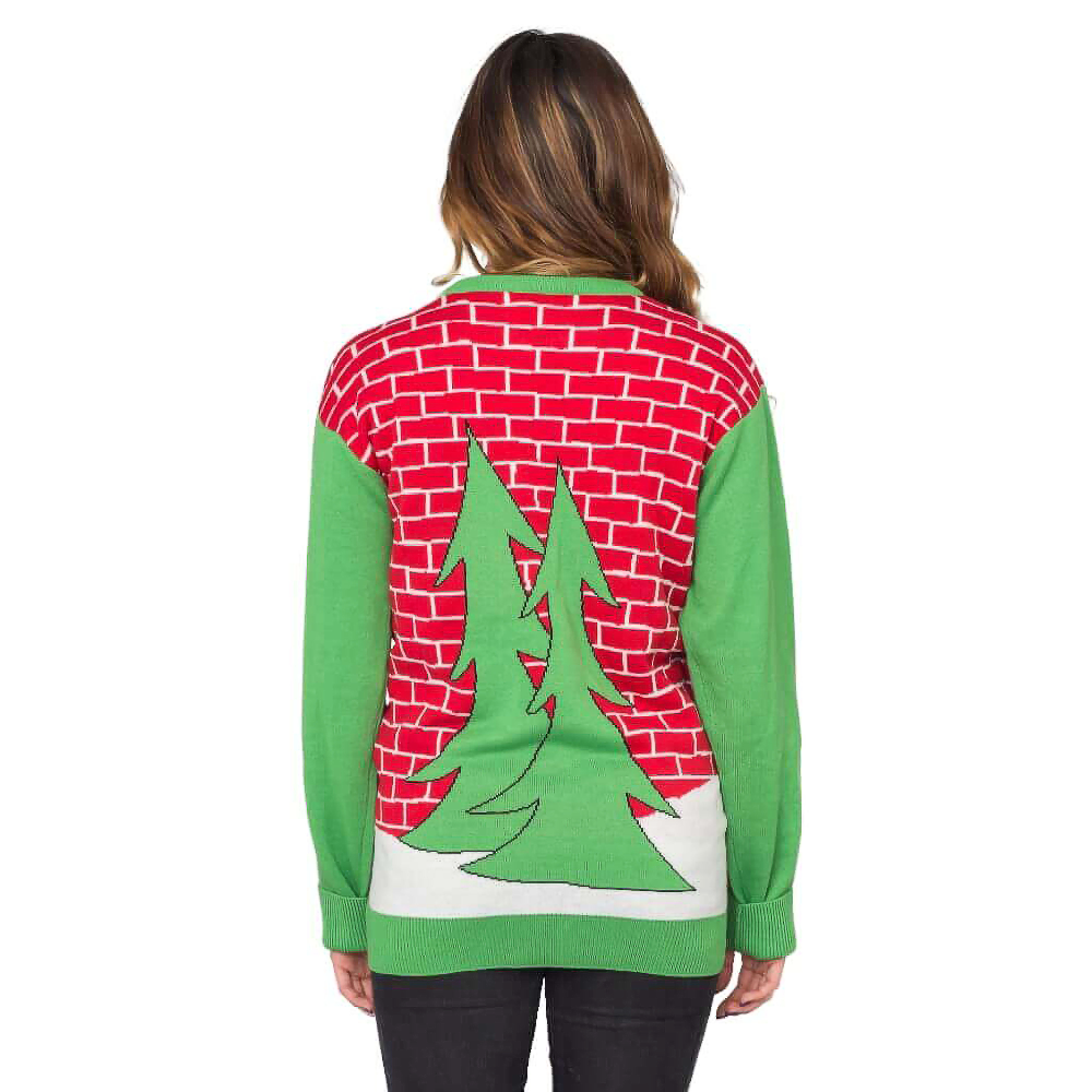 Holiday Cheers! Santa With Beer Holder Stocking  Sweater 