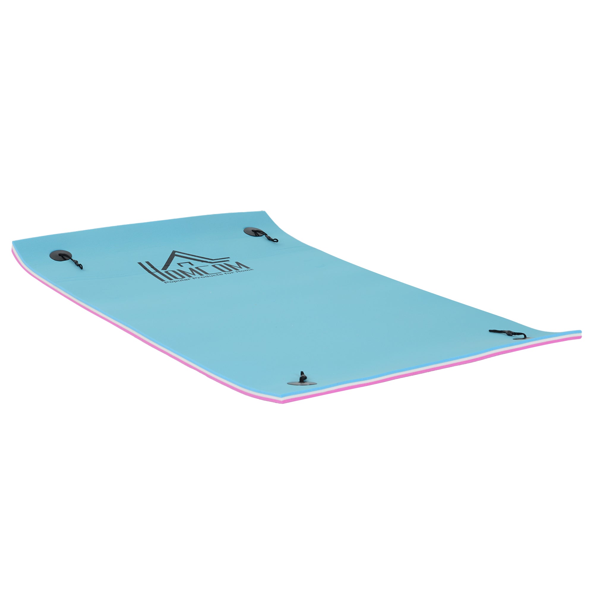 HOMCOM Aquatic Lily Pad: 7.5x4FT Floating Water Mat for Pool Beach Lake Relaxation 