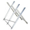 Portable Sawhorse Heavy Duty Cutting Stand Steel Adjustable Work Support, Foldable Sawhorse Stand 220 lbs Weight Capacity