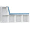 HOMCOM 2-Tier Bookcase Blue Modern Bookshelf Storage Cabinet Freestanding Display Unit Home Office Canada