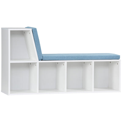 HOMCOM 2-Tier Bookcase Blue Modern Bookshelf Storage Cabinet Freestanding Display Unit Home Office Canada 