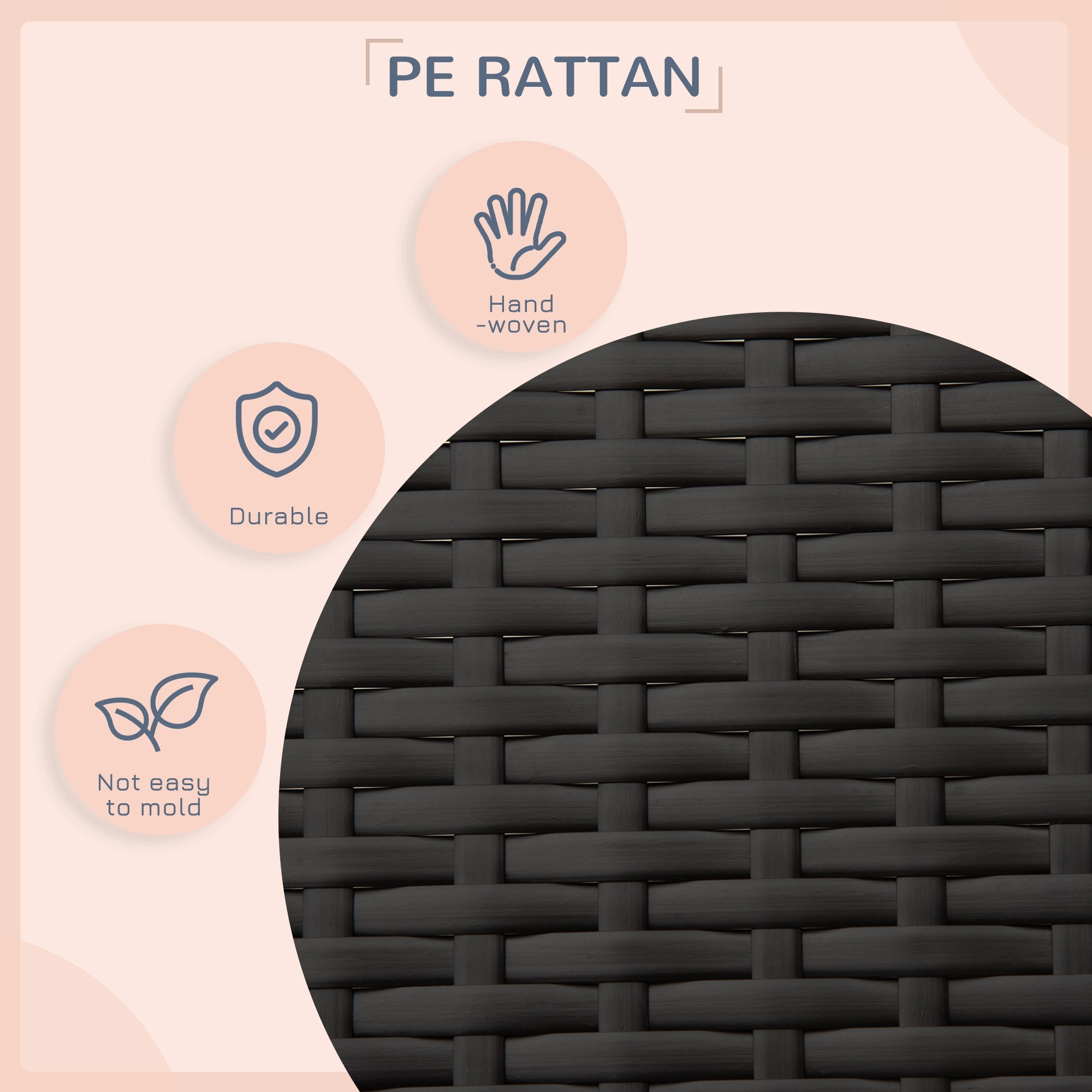 Outsunny PawHut Elevated Rattan Dog Bed Pet Home Indoor Outdoor Wicker Dog Cot Dog House Sofa Bed w/ Padded Cushion Roof Shelter Grey 