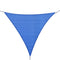 Outsunny Triangular Retreat: 16.5' Sun Sail Shade Canopy, UV Guard Outdoor Patio Shelter, Blue with Carry Bag