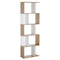 HOMCOM 5-Tier Modern Bookcase Display Shelf Storage Room Divider for Living Room Home Office White