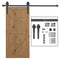 6.6FT Sliding Barn Door Track Kit, Heavy Duty Barn Door Hardware Kit, Fit 39