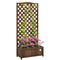 Wood Planter with Trellis, Raised Garden Bed to Grow Vegetables for Backyard, 30