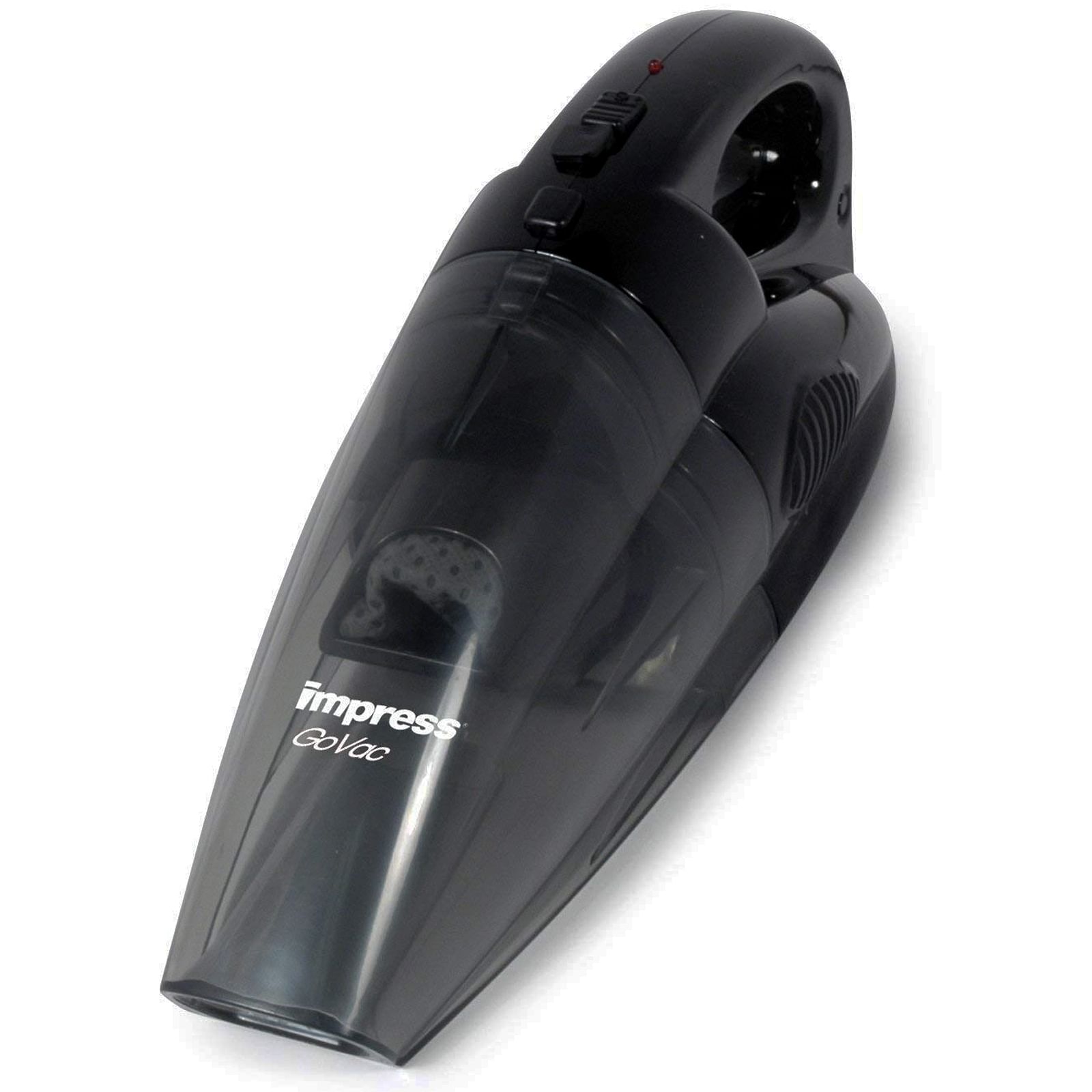 Impress GoVac Rechargeable Deluxe Handheld Vacuum with Base- Black - Free Shipping 