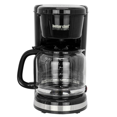 Better Chef 12 Cup 900 Watt Coffee Maker in Black - Free Shipping 