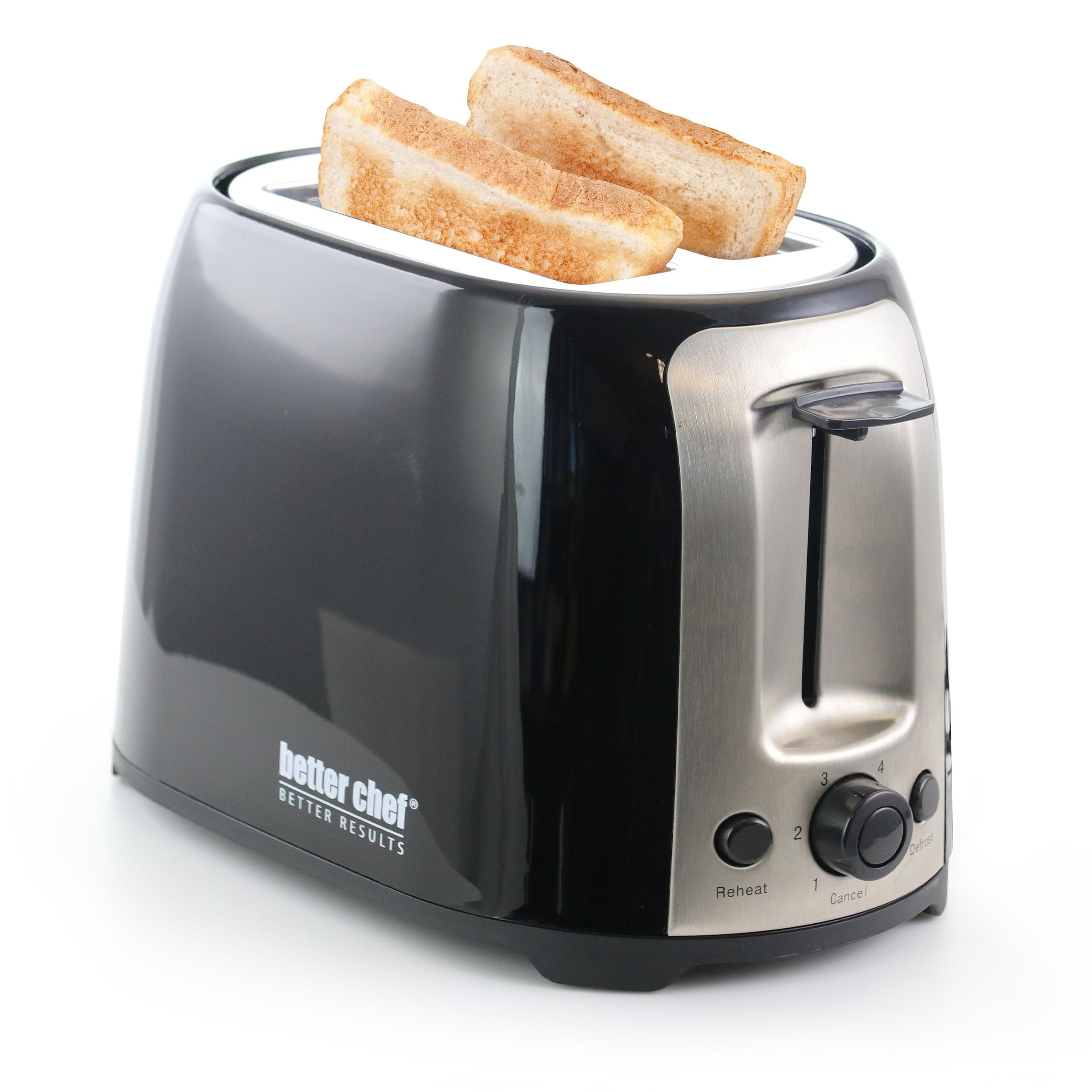 Better Chef Cool Touch Wide-Slot Toaster- Black - Free Shipping 