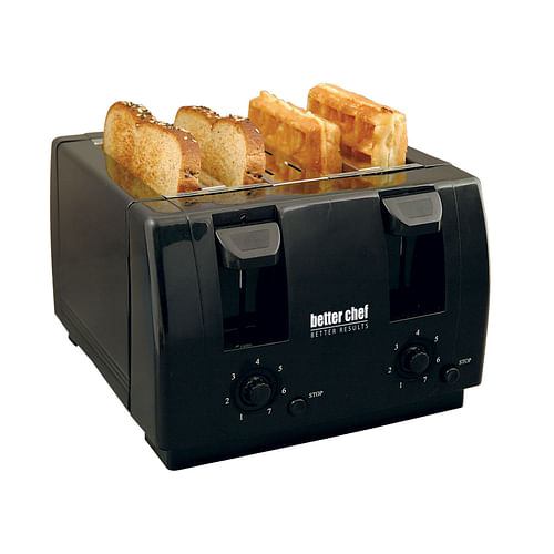 Better Chef 4 Slice Dual Control Toaster in Black - Free Shipping 