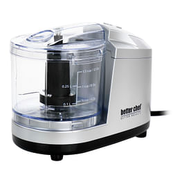 Better Chef 1.5 Cup Safety Lock Compact Chopper in Silver - Free Shipping 