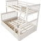 ARDYNAMIC Single Over Double Convertible Bunk Bed with Drawers | Grey, Slatted Headboards, Convertible Design