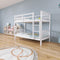 ARDYNAMIC Single Over Single Convertible Bunk Bed | Grey, Slatted Headboards, Convertible Design