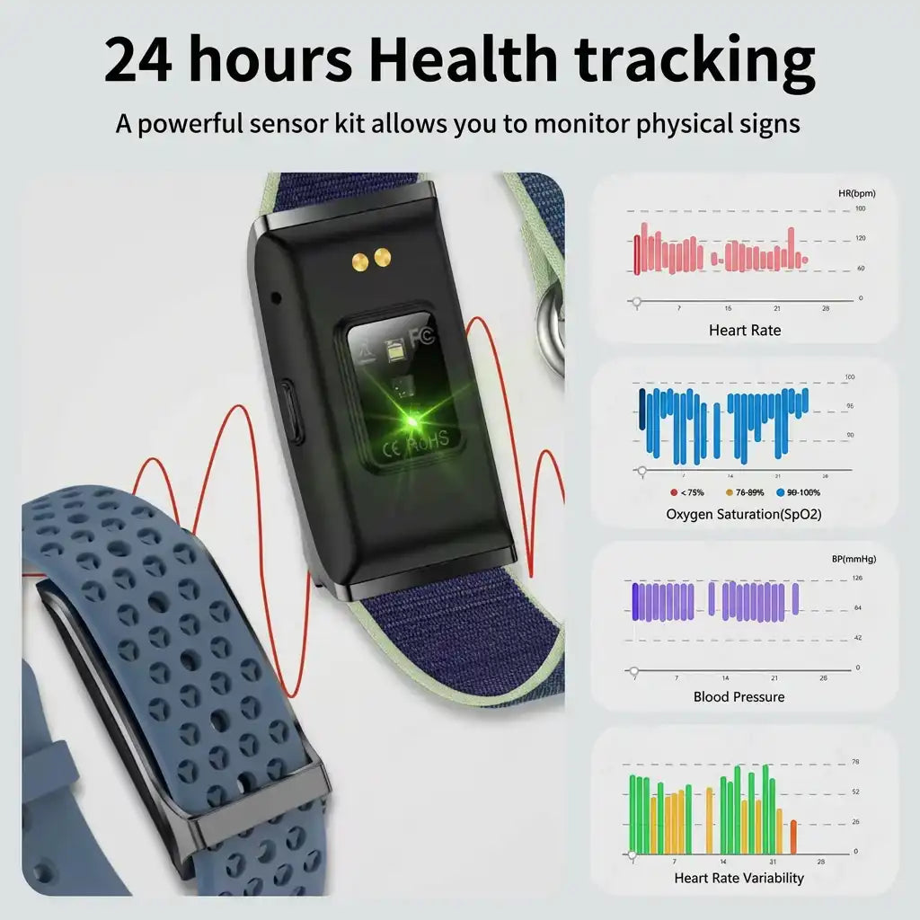 TUTT Smart Bracelet | Health and Fitness Tracker | GPS Activity Tracker | Android & iOS H59 LIGE