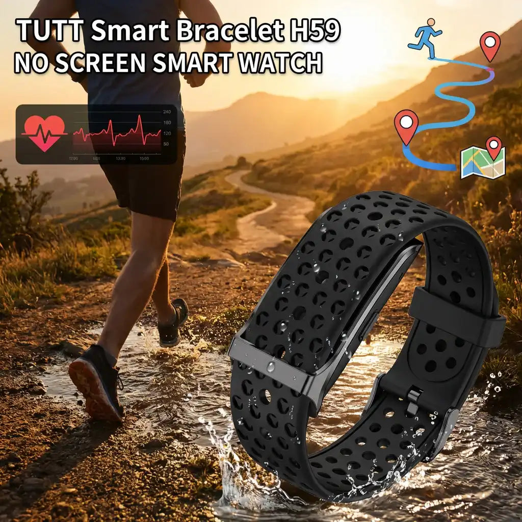 TUTT Smart Bracelet | Health and Fitness Tracker | GPS Activity Tracker | Android & iOS H59 LIGE