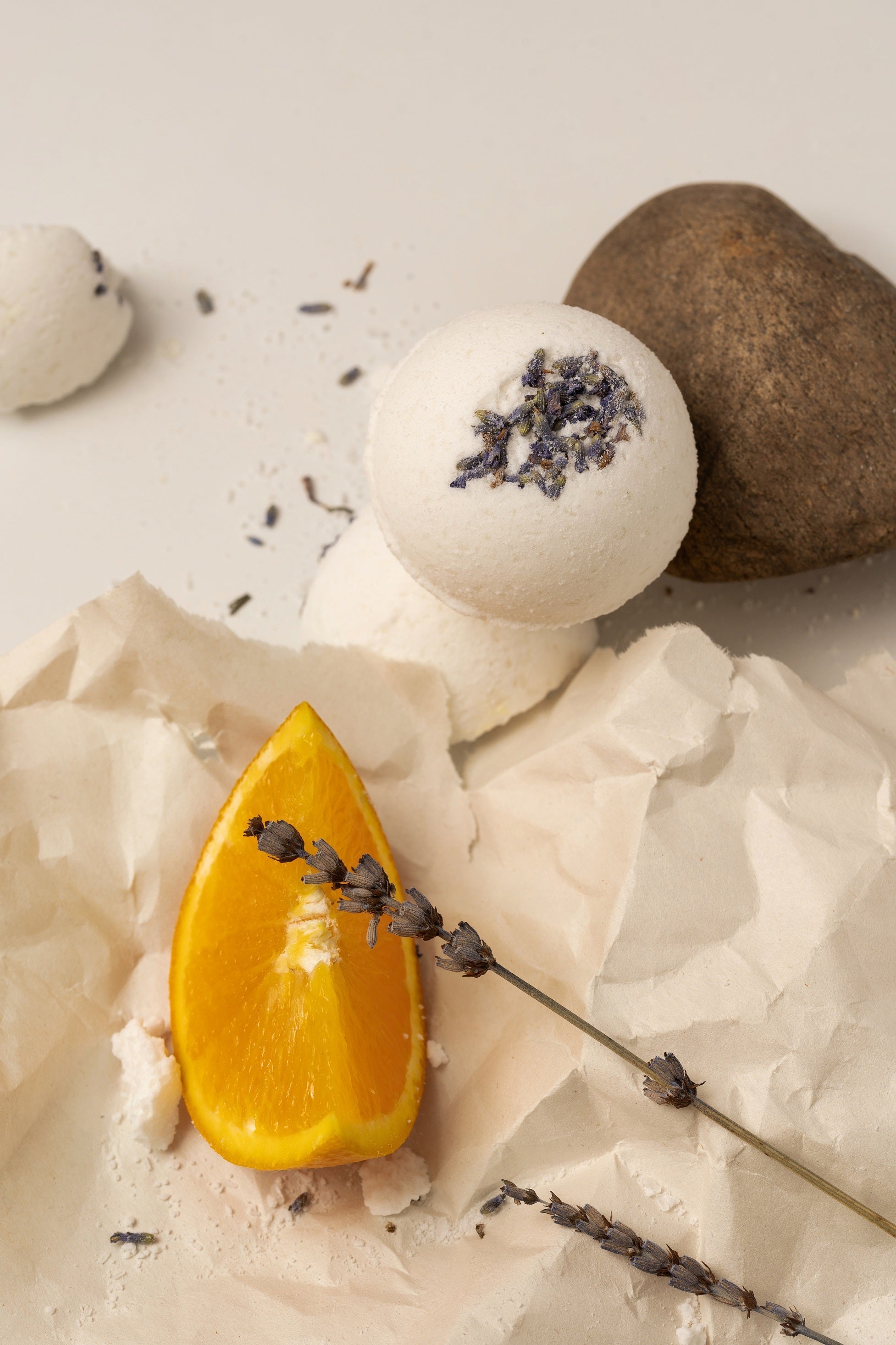 Bombe de Bain Lavande & Orange Douce 