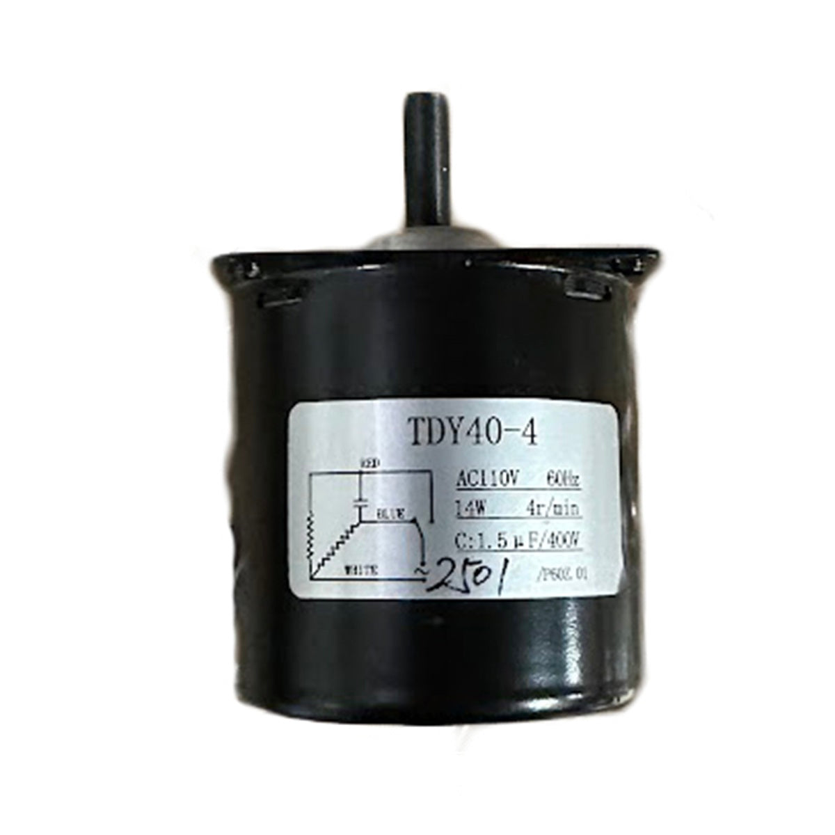 Replacement Motor For Rolling Dog Hotdog Roller (TDY40-4) 