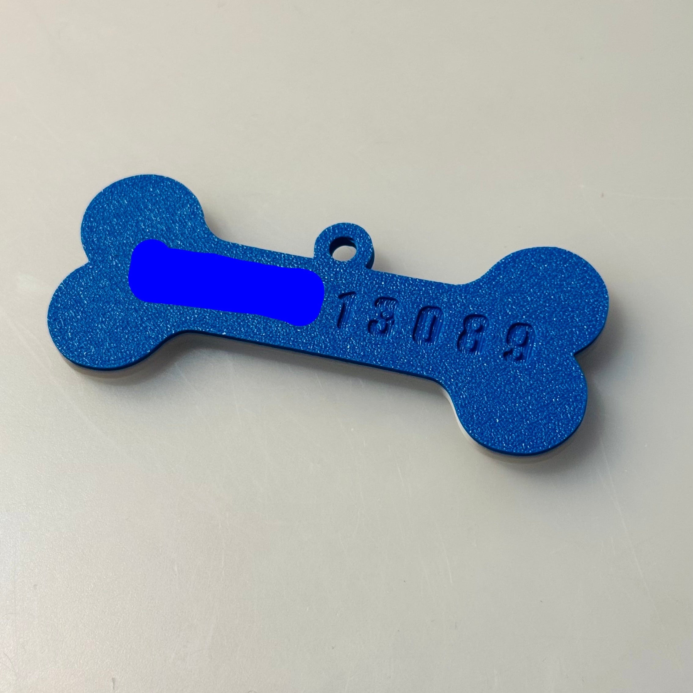 Personalized Pet Name and Number Tag with Swivel Snap Hook 