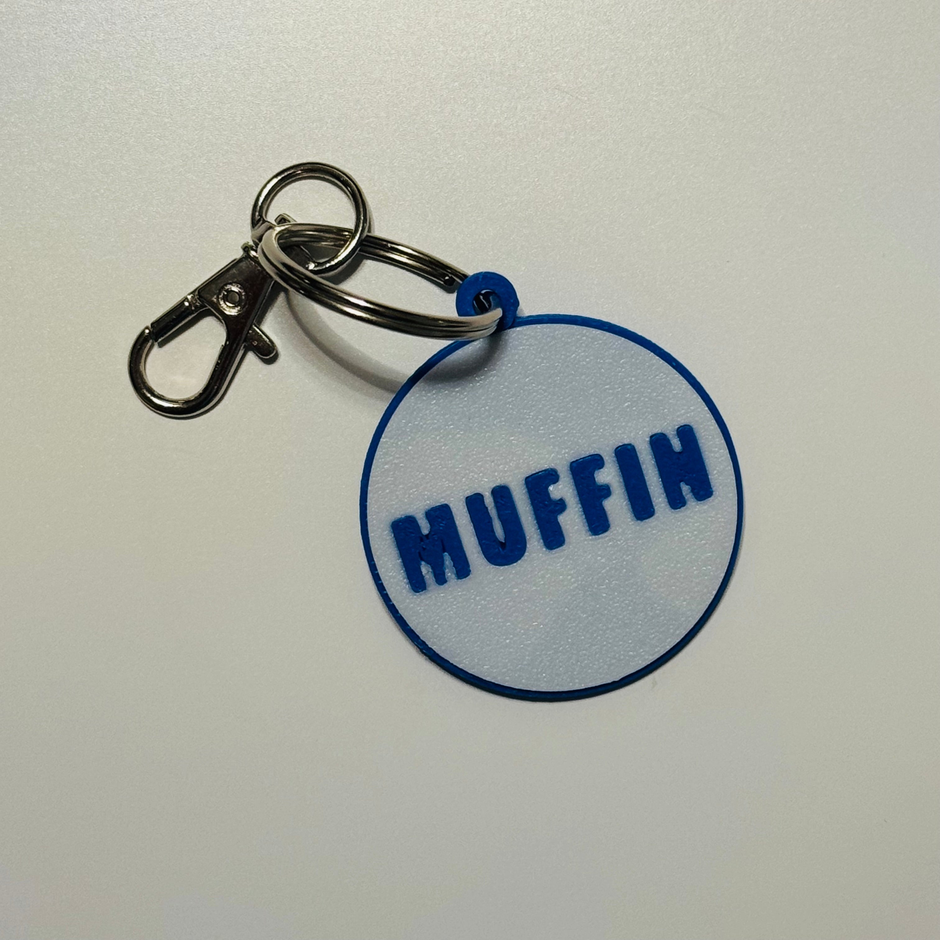Personalized Pet Name and Number Tag with Swivel Snap Hook 