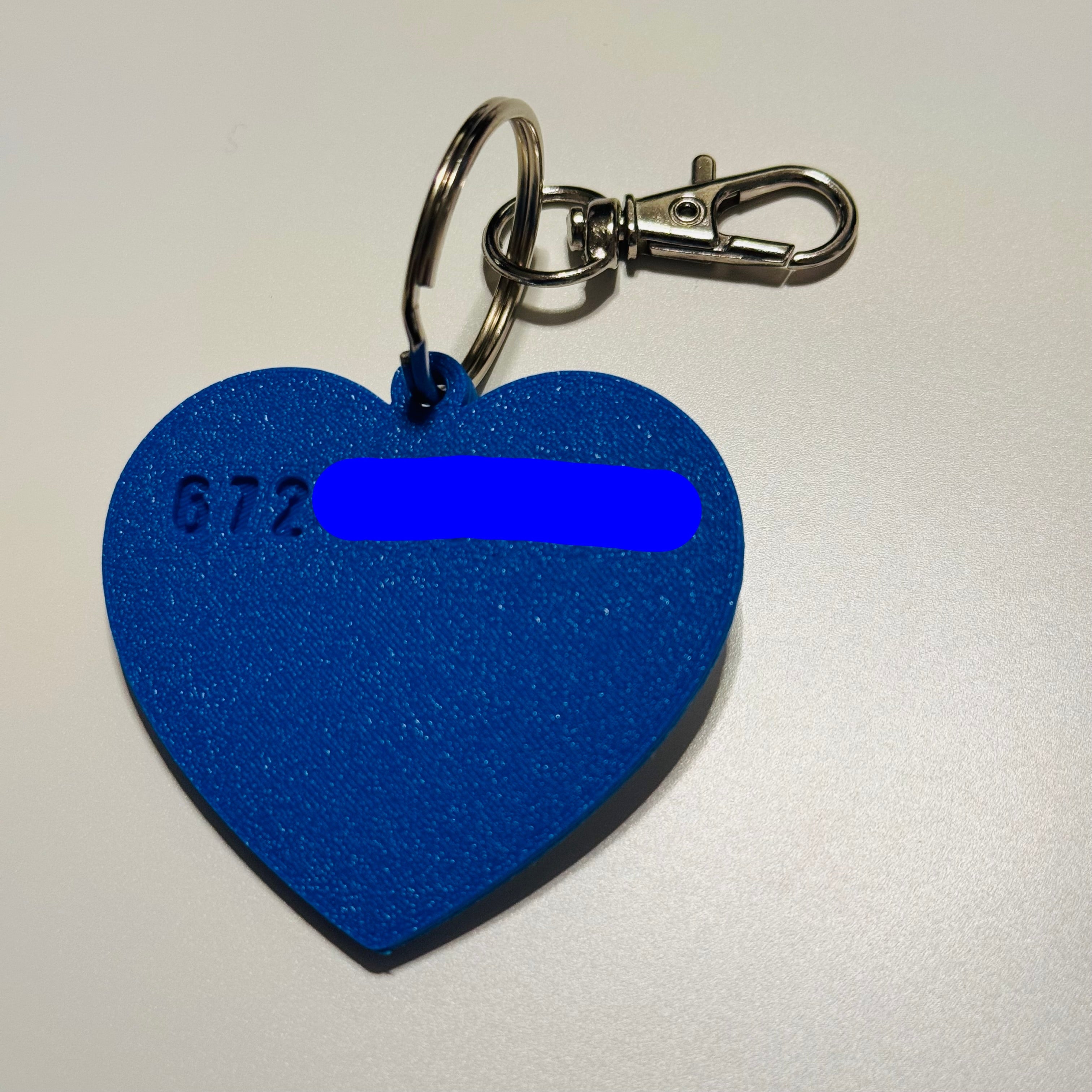 Personalized Pet Name and Number Tag with Swivel Snap Hook 