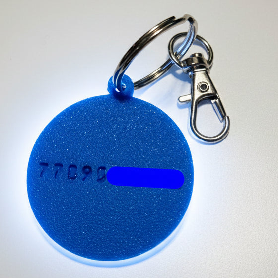 Personalized Pet Name and Number Tag with Swivel Snap Hook 