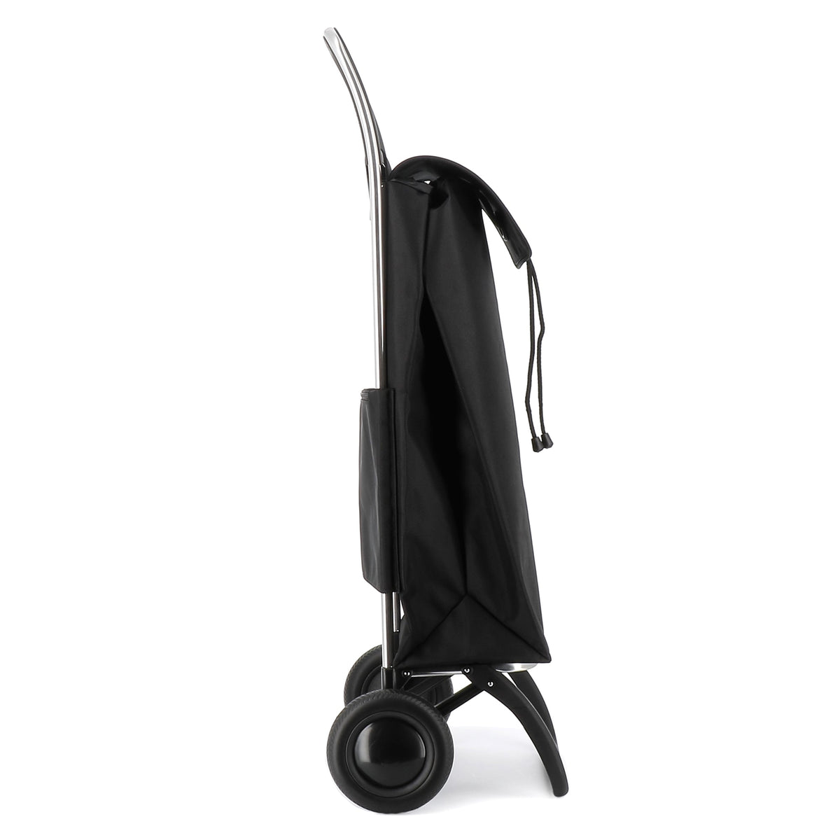 Folding Shopping Cart, Rolser I-Max MF Convert 2, Aluminum, Black