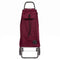 Folding Shopping Cart, Rolser I-Max MF Logic, 2-Wheel, Aluminum, Burgundy