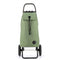 Folding Shopping Cart, Rolser I-Max Tweed Logic RSG, Aluminum, Jade Green