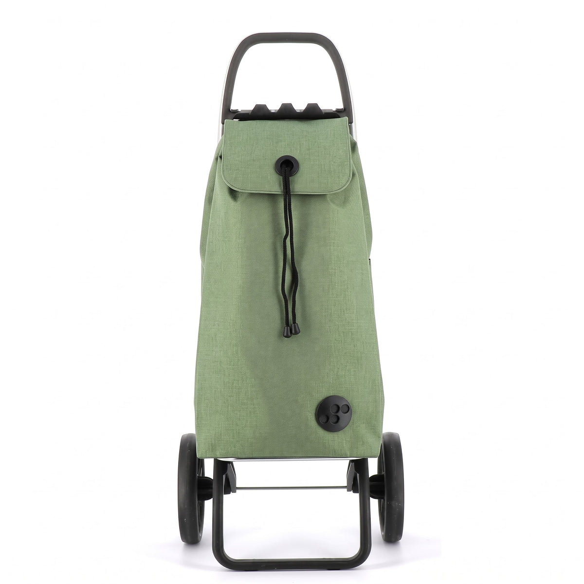 Folding Shopping Cart, Rolser I-Max Tweed Logic RSG, Aluminum, Jade Green