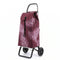 Folding Shopping Cart, Rolser I-Max Costa Rica Convert, Aluminum, Burgundy