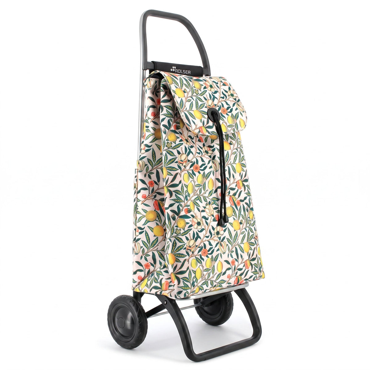 Folding Shopping Cart, Rolser I-Max Convert 2, Aluminum, Fruit Print